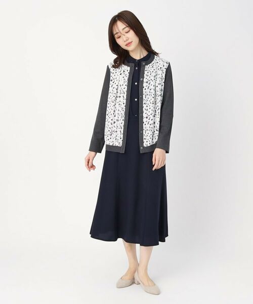CORDIER / コルディア カーディガン・ボレロ | プリントドッキングジャージカーディガン | 詳細9