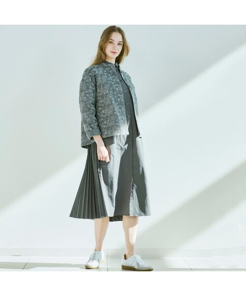 CORDIER / コルディア ミニ丈・ひざ丈ワンピース | 【手洗い可】バックプリーツシャツワンピース | 詳細19