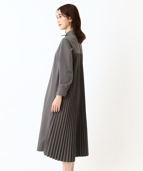 CORDIER / コルディア ミニ丈・ひざ丈ワンピース | 【手洗い可】バックプリーツシャツワンピース | 詳細2
