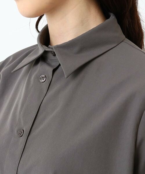 CORDIER / コルディア ミニ丈・ひざ丈ワンピース | 【手洗い可】バックプリーツシャツワンピース | 詳細4