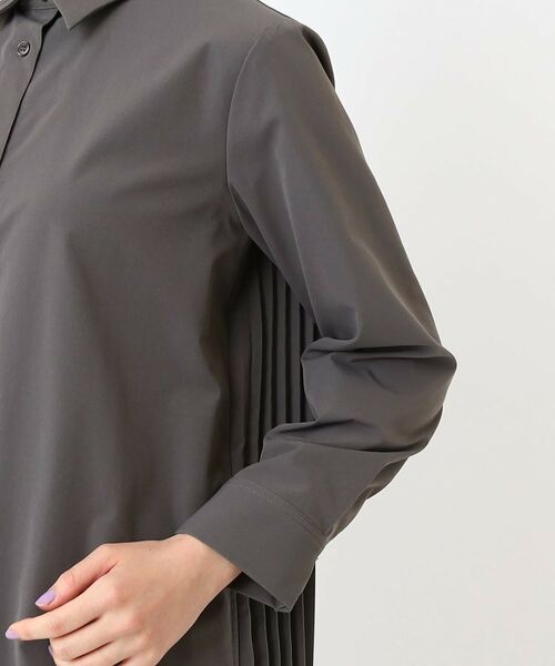 CORDIER / コルディア ミニ丈・ひざ丈ワンピース | 【手洗い可】バックプリーツシャツワンピース | 詳細5