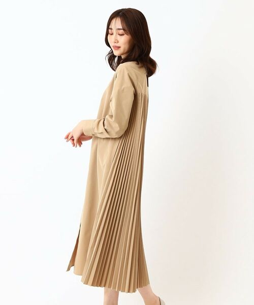 CORDIER / コルディア ミニ丈・ひざ丈ワンピース | 【手洗い可】バックプリーツシャツワンピース | 詳細8