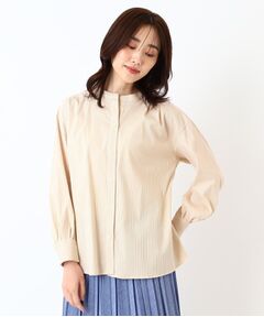 CORDIER / コルディア シャツ・ブラウス | 【M～4Lサイズ／ストレッチ】ラブリエストライプシャツ