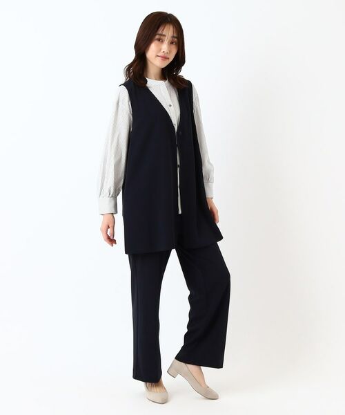 CORDIER / コルディア シャツ・ブラウス | 【M~4Lサイズ/ストレッチ】ラブリエストライプシャツ | 詳細11