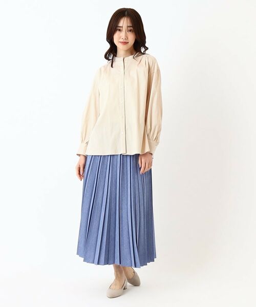 CORDIER / コルディア シャツ・ブラウス | 【M~4Lサイズ/ストレッチ】ラブリエストライプシャツ | 詳細14