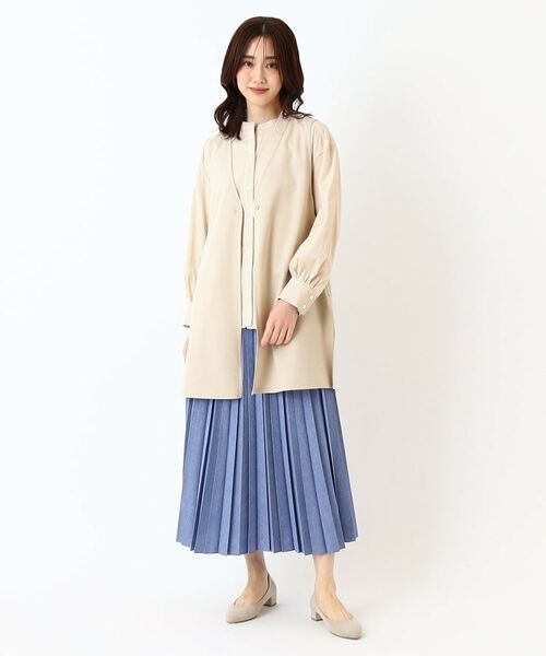 CORDIER / コルディア シャツ・ブラウス | 【M~4Lサイズ/ストレッチ】ラブリエストライプシャツ | 詳細15