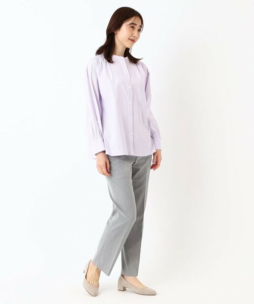 CORDIER / コルディア シャツ・ブラウス | 【M~4Lサイズ/ストレッチ】ラブリエストライプシャツ | 詳細18