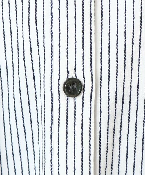 CORDIER / コルディア シャツ・ブラウス | 【M~4Lサイズ/ストレッチ】ラブリエストライプシャツ | 詳細8