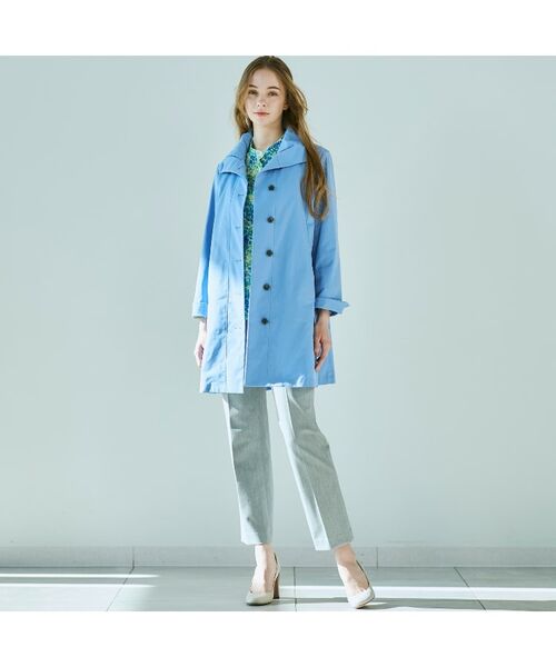 CORDIER / コルディア ステンカラーコート | 【M~4Lサイズ/手洗い可】コッティーナストレッチコート | 詳細24