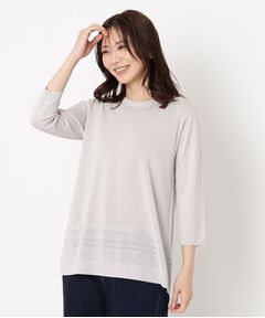 CORDIER / コルディア ニット・セーター | 【手洗い可/M～4Lサイズ】ルーズファイン チュニックニット