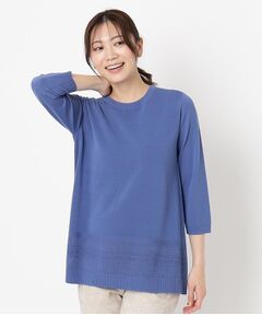 CORDIER / コルディア ニット・セーター | 【手洗い可/M～4Lサイズ】ルーズファイン チュニックニット