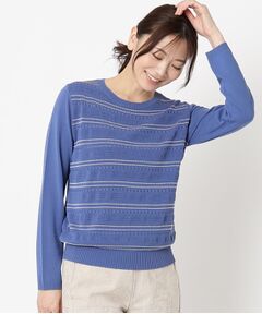 CORDIER / コルディア ニット・セーター | 【手洗い可／アンサンブル/M～4Lサイズ】ルーズファイン プルオーバーニット