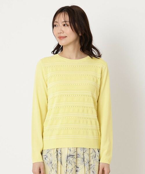 CORDIER / コルディア ニット・セーター | 【手洗い可/アンサンブル/M~4Lサイズ】ルーズファイン プルオーバーニット | 詳細1