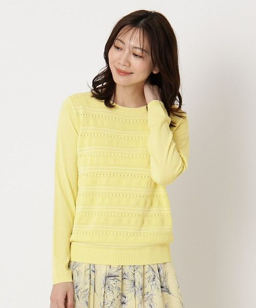 CORDIER / コルディア ニット・セーター | 【手洗い可/アンサンブル/M~4Lサイズ】ルーズファイン プルオーバーニット | 詳細11