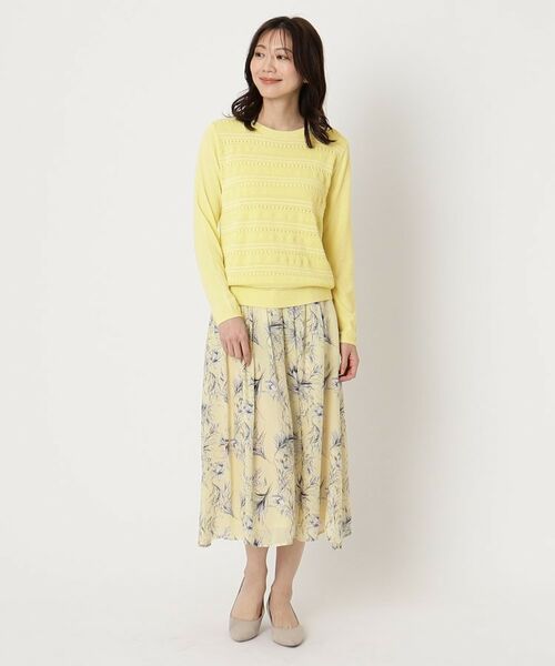 CORDIER / コルディア ニット・セーター | 【手洗い可/アンサンブル/M~4Lサイズ】ルーズファイン プルオーバーニット | 詳細12