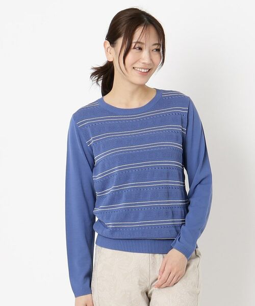 CORDIER / コルディア ニット・セーター | 【手洗い可/アンサンブル/M~4Lサイズ】ルーズファイン プルオーバーニット | 詳細15