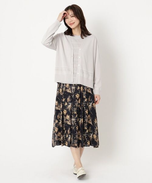 CORDIER / コルディア ニット・セーター | 【手洗い可/アンサンブル/M~4Lサイズ】ルーズファイン プルオーバーニット | 詳細20