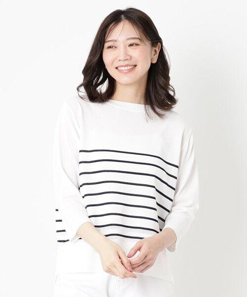 CORDIER / コルディア ニット・セーター | 【手洗い可／M～4Lサイズ】ブルーム プルオーバーニット | 詳細7