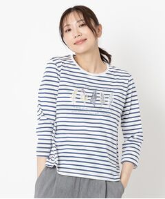 CORDIER / コルディア カットソー | 【M～4Lサイズ】アルビニジャージ 刺繍デザインプルオーバー