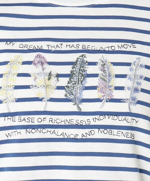 CORDIER / コルディア カットソー | 【M～4Lサイズ】アルビニジャージ 刺繍デザインプルオーバー | 詳細14