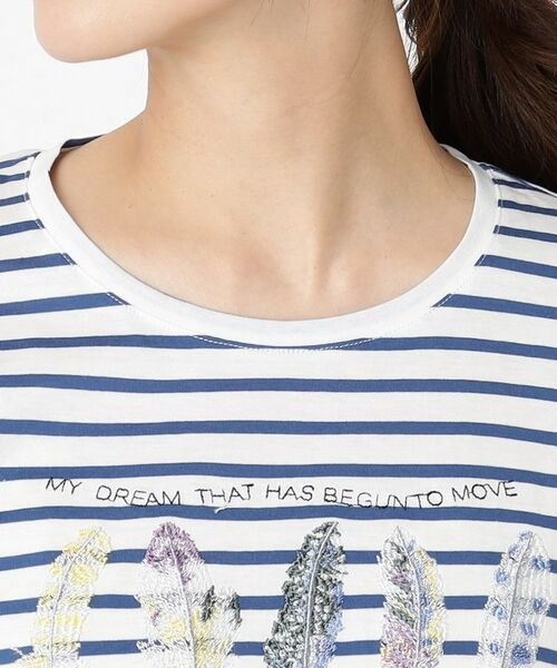 CORDIER / コルディア カットソー | 【M～4Lサイズ】アルビニジャージ 刺繍デザインプルオーバー | 詳細4