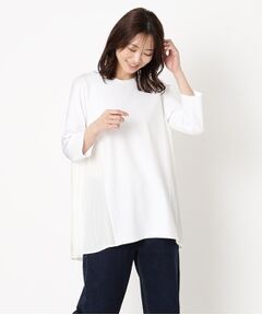 CORDIER / コルディア チュニック | クラージュジャージ プリーツドッキングデザインチュニック