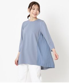 CORDIER / コルディア チュニック | クラージュジャージ プリーツドッキングデザインチュニック