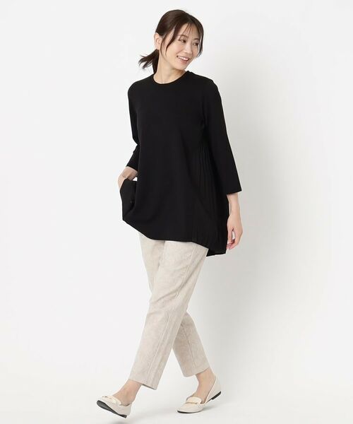 CORDIER / コルディア チュニック | クラージュジャージ プリーツドッキングデザインチュニック | 詳細13