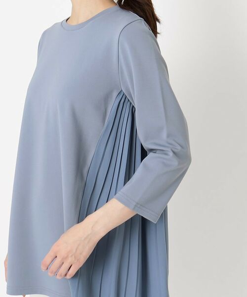 CORDIER / コルディア チュニック | クラージュジャージ プリーツドッキングデザインチュニック | 詳細5