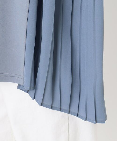 CORDIER / コルディア チュニック | クラージュジャージ プリーツドッキングデザインチュニック | 詳細6