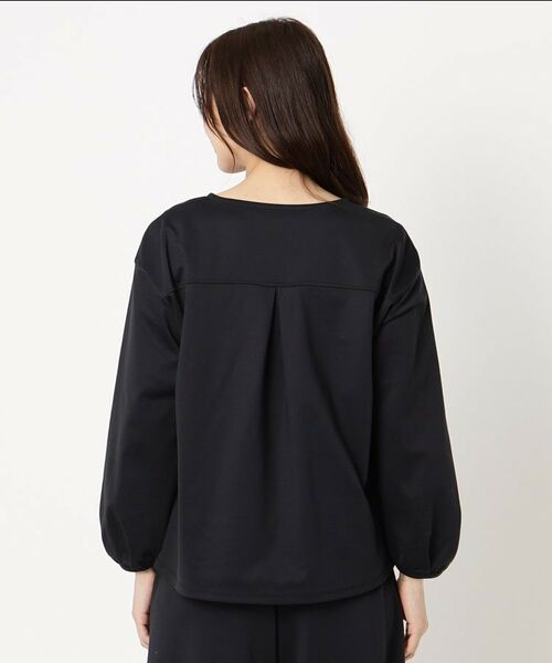 CORDIER / コルディア カットソー | 【セットアップ/M~4Lサイズ】ハイゲージコンパクトキーネックプルオーバー | 詳細3