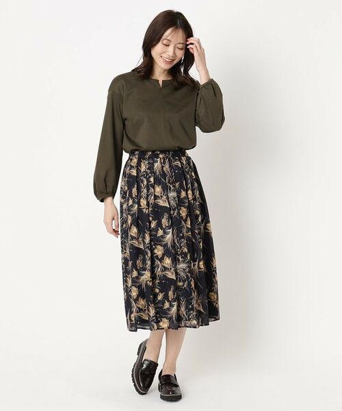 CORDIER / コルディア カットソー | 【セットアップ/M~4Lサイズ】ハイゲージコンパクトキーネックプルオーバー | 詳細9