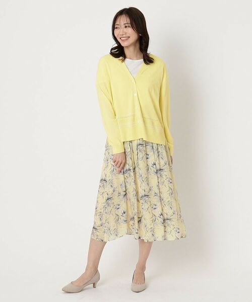 CORDIER / コルディア カーディガン・ボレロ | 【手洗い可/アンサンブル/M~4Lサイズ】ルーズファイン カーディガンニット | 詳細10