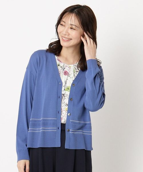 CORDIER / コルディア カーディガン・ボレロ | 【手洗い可/アンサンブル/M~4Lサイズ】ルーズファイン カーディガンニット | 詳細13