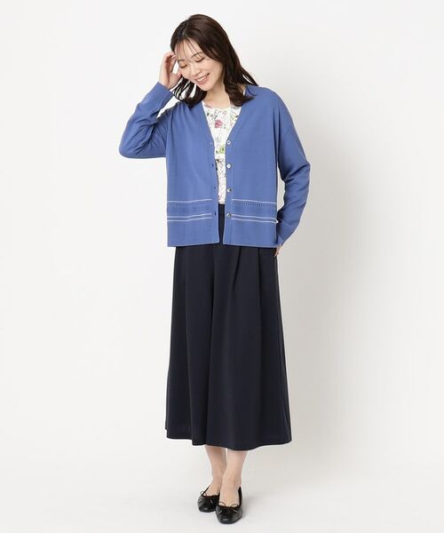 CORDIER / コルディア カーディガン・ボレロ | 【手洗い可/アンサンブル/M~4Lサイズ】ルーズファイン カーディガンニット | 詳細14