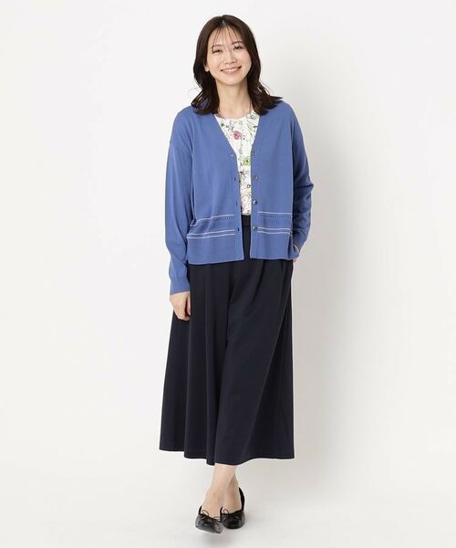 CORDIER / コルディア カーディガン・ボレロ | 【手洗い可/アンサンブル/M~4Lサイズ】ルーズファイン カーディガンニット | 詳細15