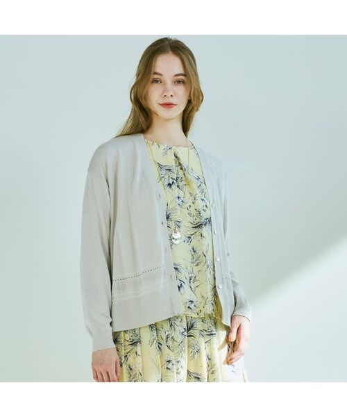 CORDIER / コルディア カーディガン・ボレロ | 【手洗い可/アンサンブル/M~4Lサイズ】ルーズファイン カーディガンニット | 詳細17