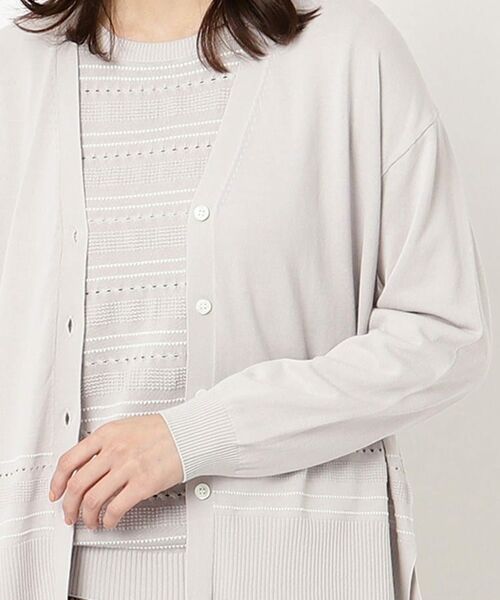 CORDIER / コルディア カーディガン・ボレロ | 【手洗い可/アンサンブル/M~4Lサイズ】ルーズファイン カーディガンニット | 詳細3