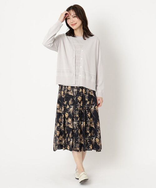 CORDIER / コルディア カーディガン・ボレロ | 【手洗い可/アンサンブル/M~4Lサイズ】ルーズファイン カーディガンニット | 詳細6