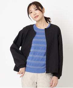 CORDIER / コルディア レザーブルゾン・ジャケット | プクットジャカードブルゾン