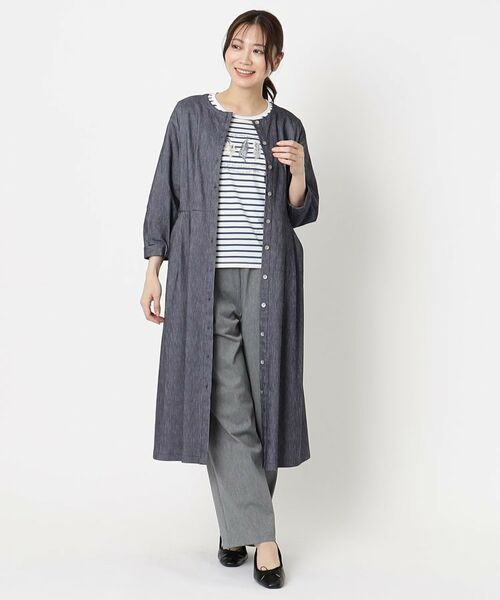 CORDIER / コルディア ミニ丈・ひざ丈ワンピース | 【M~4Lサイズ】スマッシュデニムワンピース | 詳細10