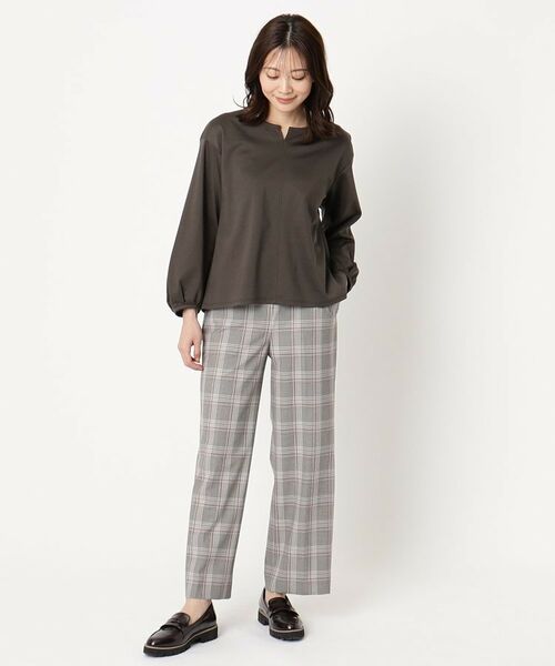 CORDIER / コルディア パンツ | 【S～4Lサイズ／2WAYストレッチ】ワイドストレートパンツ | 詳細9