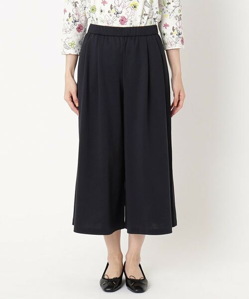 CORDIER / コルディア ショート・ハーフ・半端丈パンツ | 【セットアップ/S~4Lサイズ】ハイゲージコンパクトジャージガウチョパンツ | 詳細1