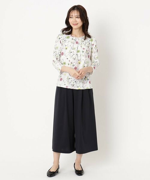 CORDIER / コルディア ショート・ハーフ・半端丈パンツ | 【セットアップ/S~4Lサイズ】ハイゲージコンパクトジャージガウチョパンツ | 詳細12