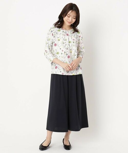 CORDIER / コルディア ショート・ハーフ・半端丈パンツ | 【セットアップ/S~4Lサイズ】ハイゲージコンパクトジャージガウチョパンツ | 詳細13