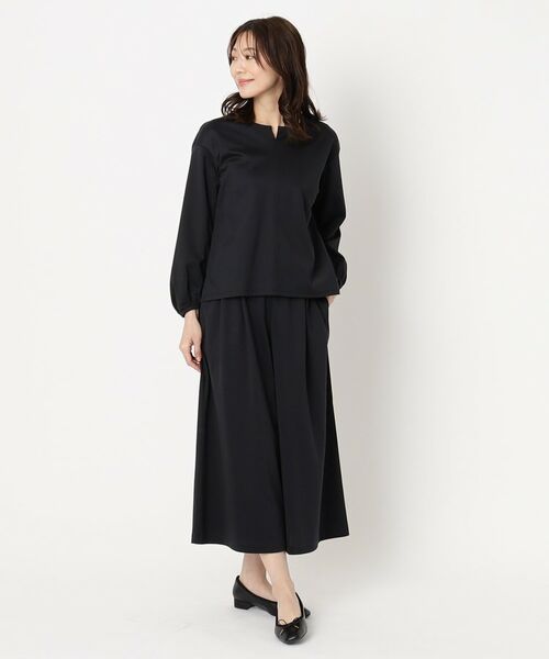 CORDIER / コルディア ショート・ハーフ・半端丈パンツ | 【セットアップ/S~4Lサイズ】ハイゲージコンパクトジャージガウチョパンツ | 詳細15