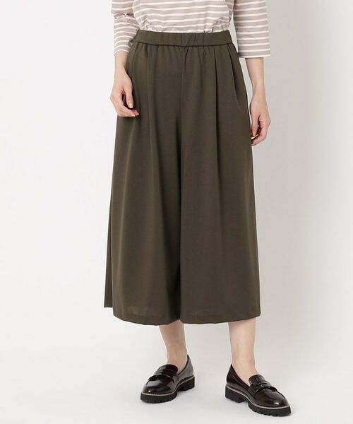 CORDIER / コルディア ショート・ハーフ・半端丈パンツ | 【セットアップ/S~4Lサイズ】ハイゲージコンパクトジャージガウチョパンツ | 詳細7