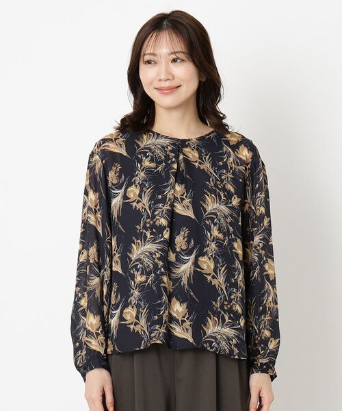 CORDIER / コルディア シャツ・ブラウス | 【セットアップ/M~4Lサイズ】ソフィアプリント ブラウス | 詳細1