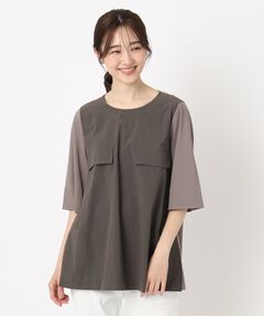 CORDIER / コルディア カットソー | 【M～4Lサイズ／接触冷感】クールストレッチプルオーバー