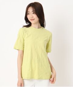 CORDIER / コルディア カットソー | 【M～4Lサイズ】リングジャカードプルオーバージャージ